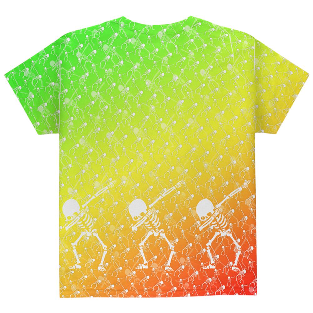 Cinco De Mayo Dancing Dabbing Skeletons All Over Youth T Shirt Youth T-Shirts Old Glory