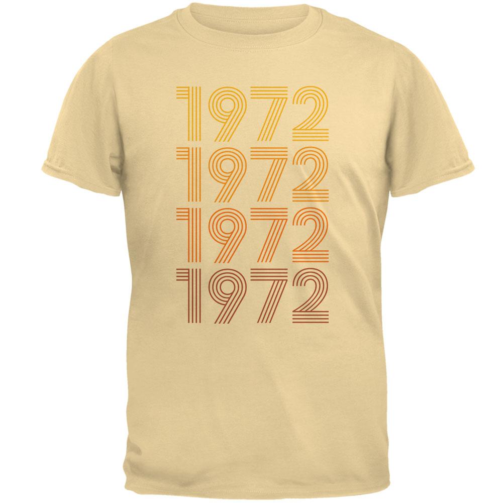 Retro Vintage Flashback Paralines Birthday 1972 Mens T Shirt Men's T-Shirts Old Glory 2XL Yellow Haze