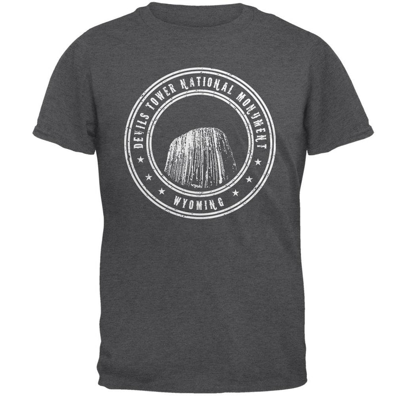Devils Tower National Monument Mens T Shirt Men's T-Shirts Old Glory 2XL Dark Heather