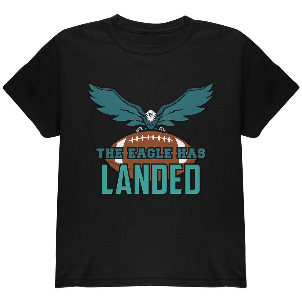 The Eagle Has Landed Football Youth T Shirt Youth T-Shirts Old Glory YLG Black
