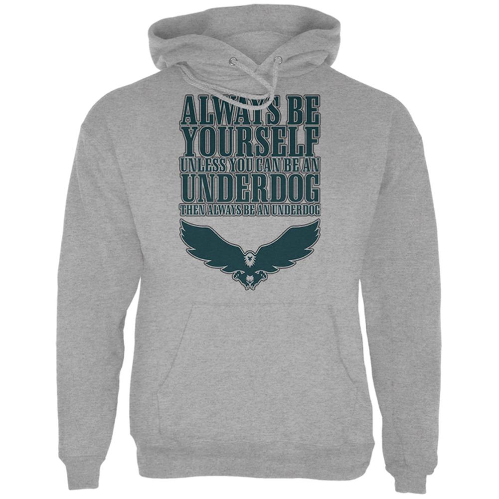 Always Be Yourself Underdog Eagle Mens Hoodie Men's Hoodies Old Glory 2XL Storm Grey