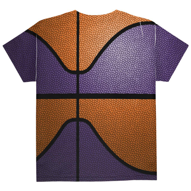 Championship Basketball Orange & Purple All Over Youth T Shirt Youth T-Shirts Old Glory