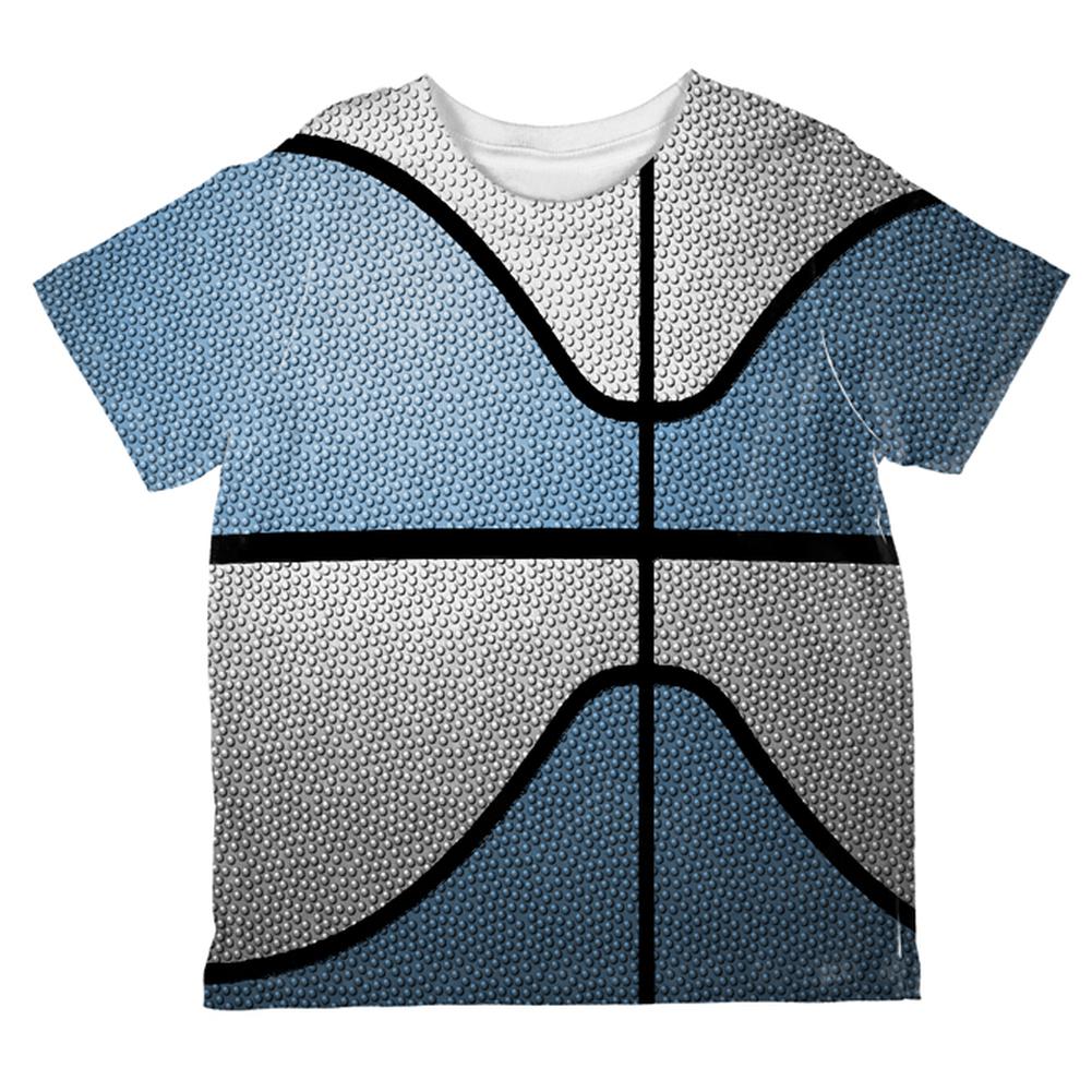 Championship Basketball Light Blue & White All Over Toddler T Shirt Toddler T-Shirts Old Glory 2T Multi