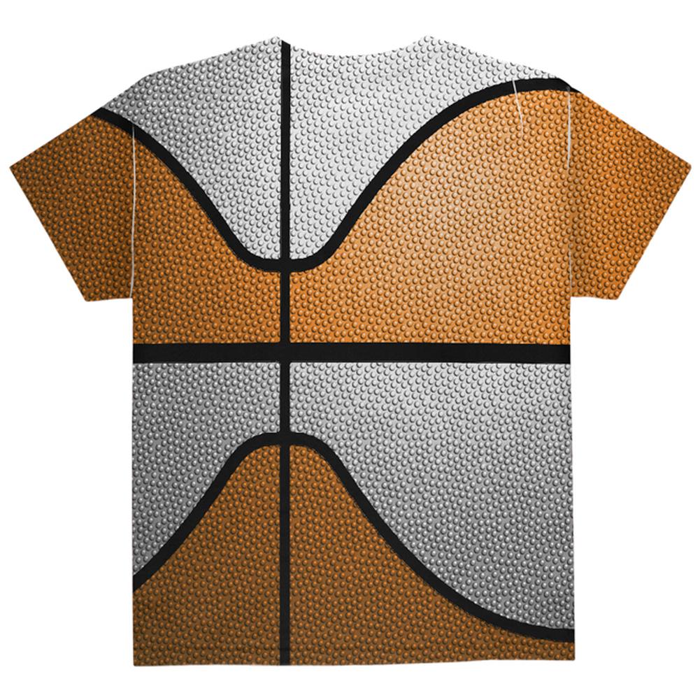 Championship Basketball Orange & White All Over Youth T Shirt Youth T-Shirts Old Glory