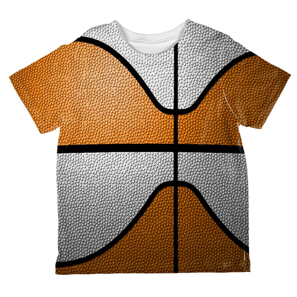 Championship Basketball Orange & White All Over Toddler T Shirt Toddler T-Shirts Old Glory 2T Multi