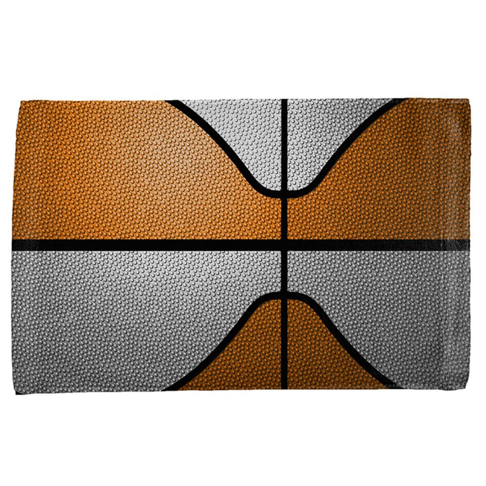 Championship Basketball Orange & White All Over Sport Towel Hand Towel Old Glory OS Multi