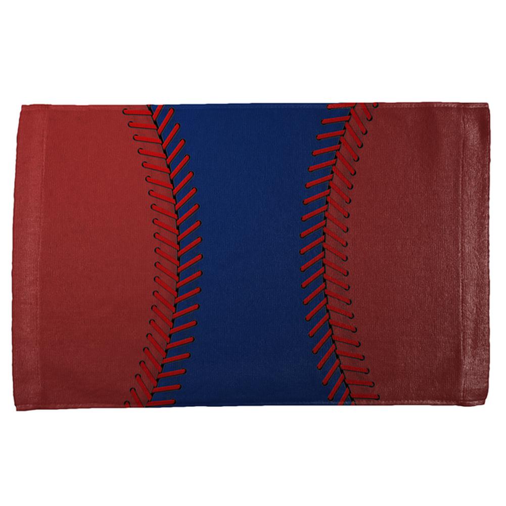 Baseball League Blue and Red All Over Sport Towel Hand Towel Old Glory OS Multi