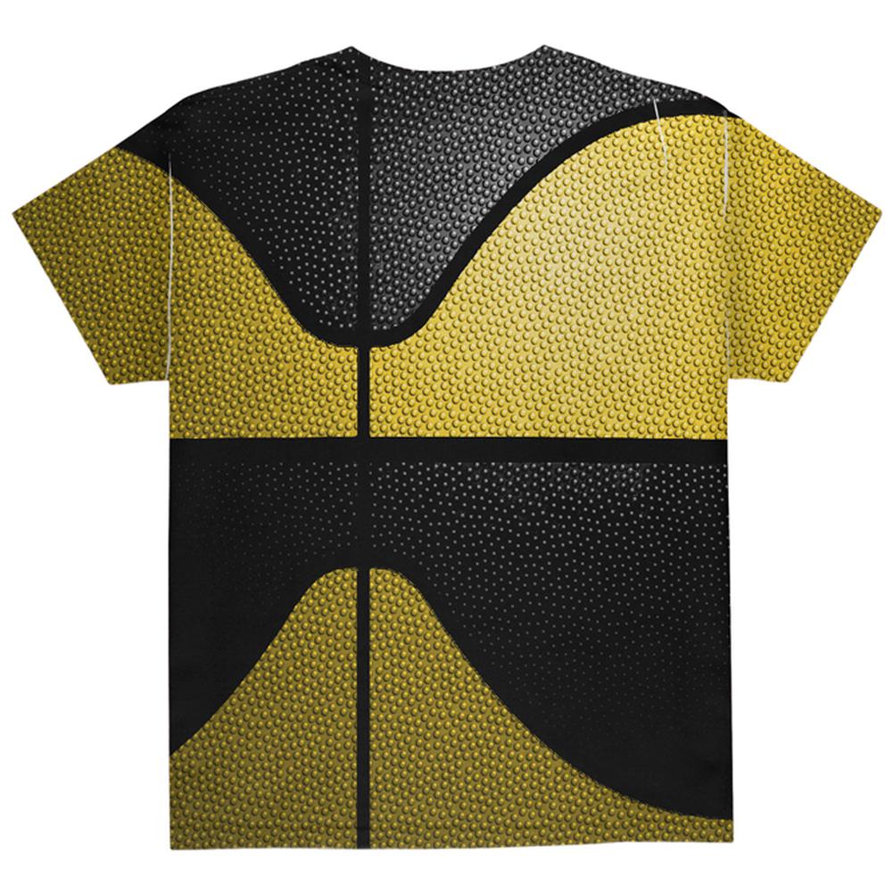 Championship Basketball Yellow & Black All Over Youth T Shirt Youth T-Shirts Old Glory