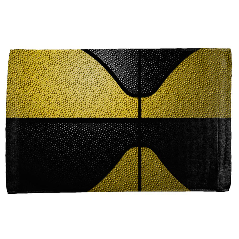 Championship Basketball Yellow & Black All Over Sport Towel Hand Towel Old Glory OS Multi