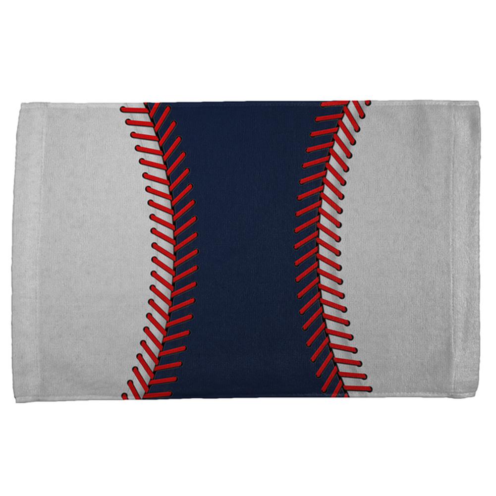 Baseball League Navy Blue and White All Over Sport Towel Hand Towel Old Glory OS Multi