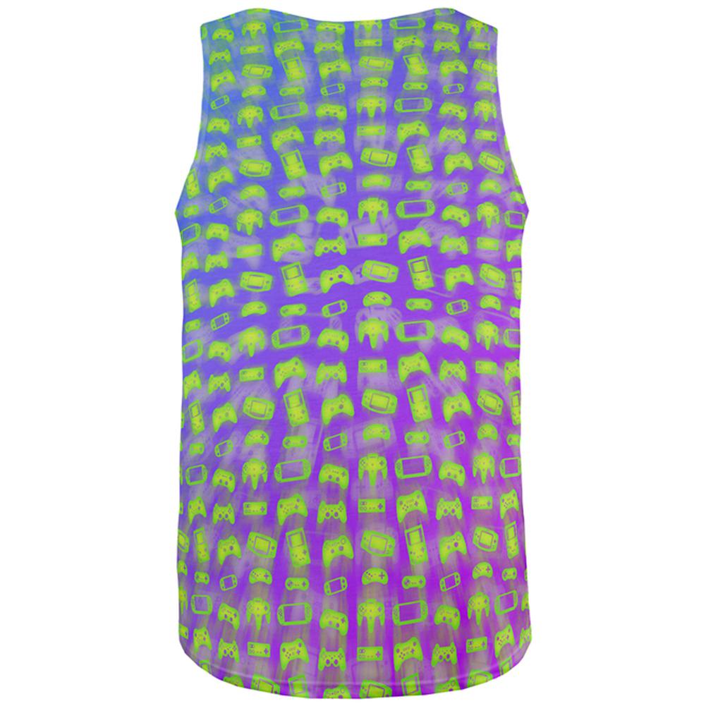 Choose your Weapon Wisely Pattern Video Games All Over Mens Tank Top Men's Tank Tops Old Glory