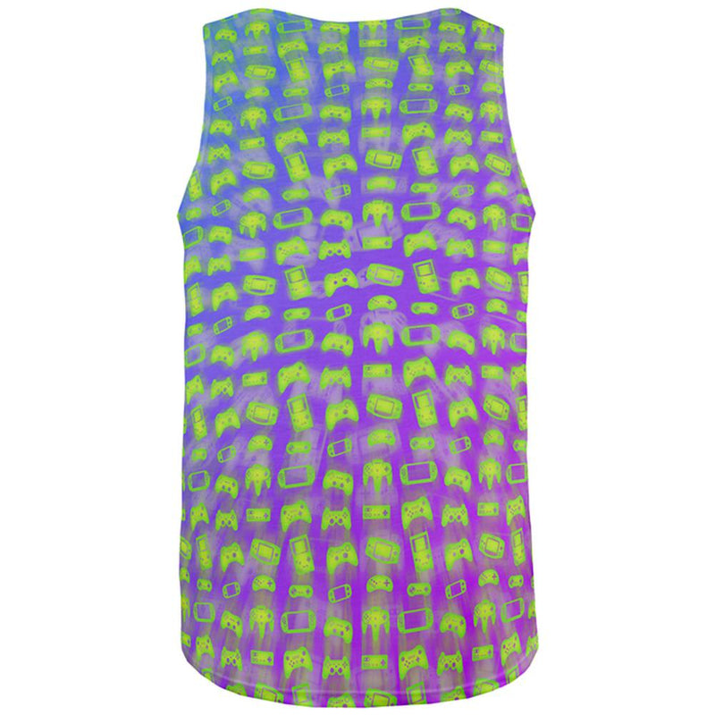 Choose your Weapon Wisely Pattern Video Games All Over Mens Tank Top Men's Tank Tops Old Glory
