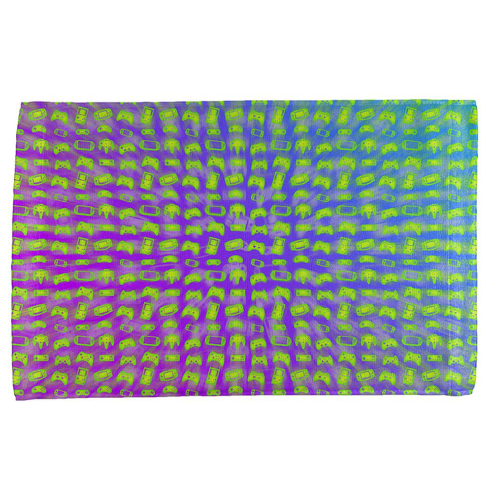 Choose your Weapon Wisely Pattern Video Games All Over Hand Towel Hand Towel Old Glory OS Multi