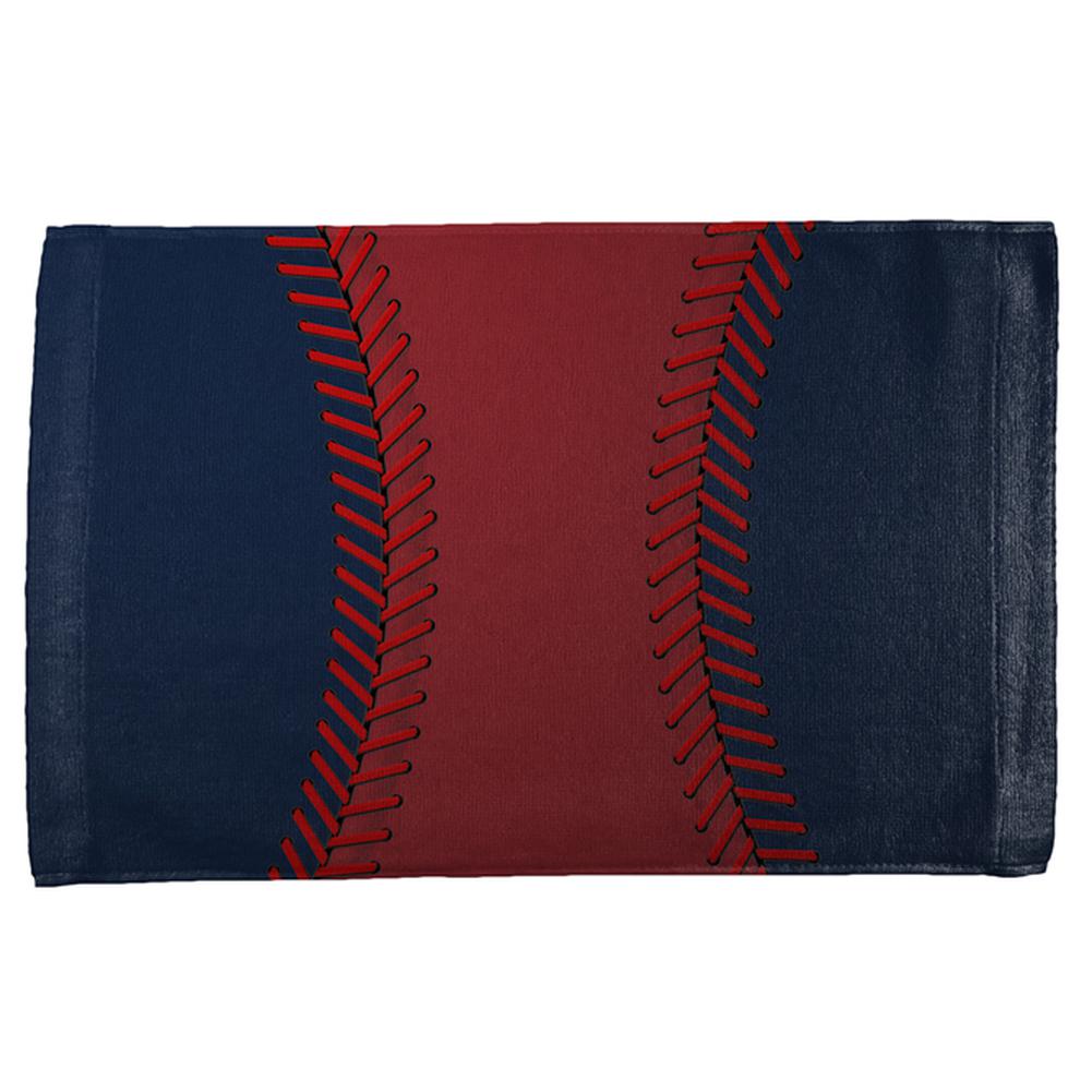 Baseball League Red and Navy Blue All Over Sport Towel Hand Towel Old Glory OS Multi