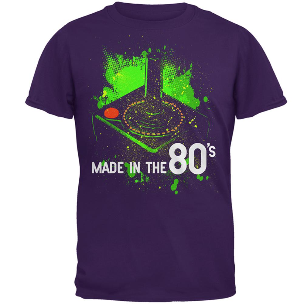 Original Gamer Made in the 80's Mens T Shirt Men's T-Shirts Old Glory 2XL Purple