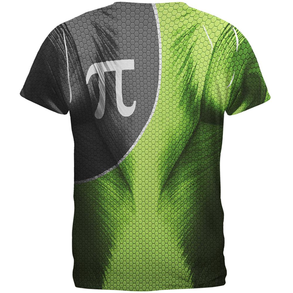 Captain Pi the Irrational Superhero All Over Mens T Shirt Men's T-Shirts Old Glory
