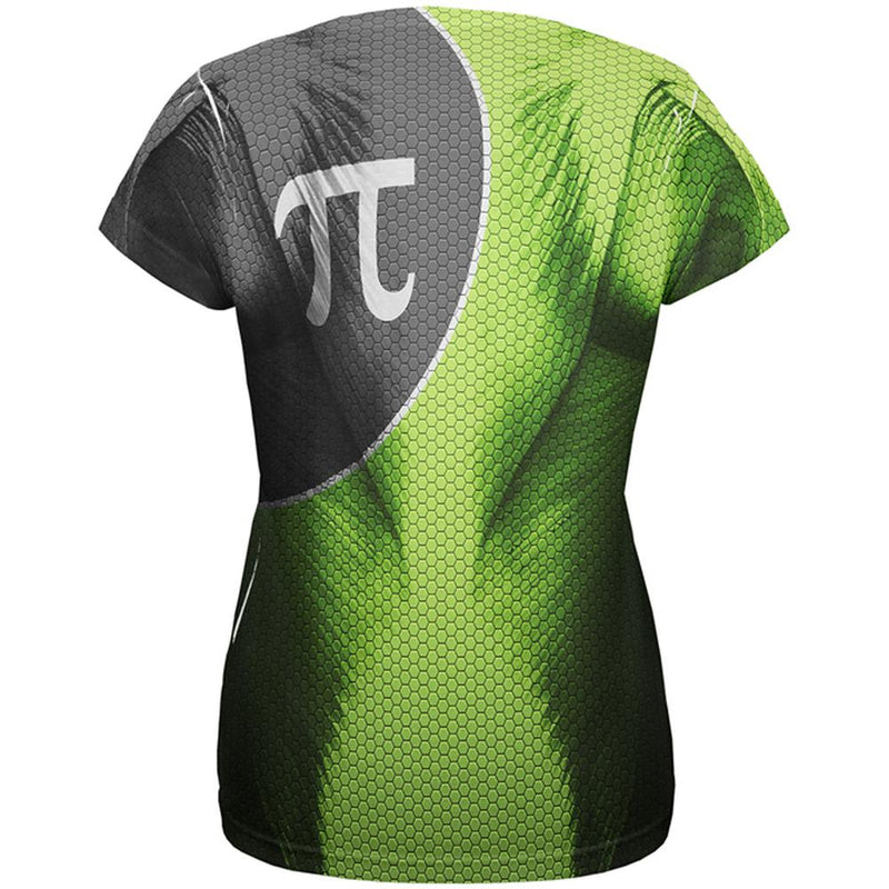 Captain Pi the Irrational Superhero All Over Womens T Shirt Women's T-Shirts Old Glory