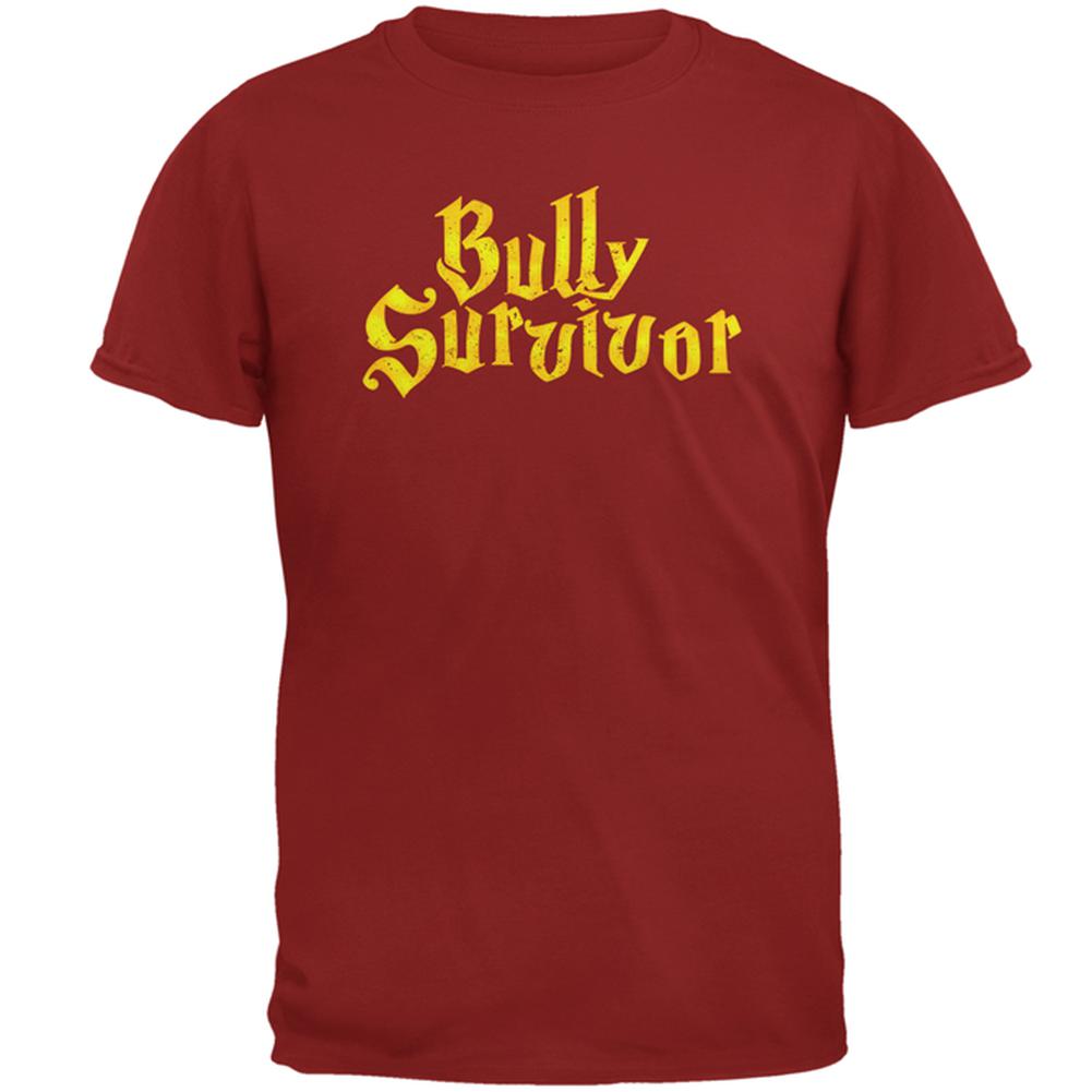 Bully Survivor Mens T Shirt Men's T-Shirts Old Glory 2XL Cardinal Red