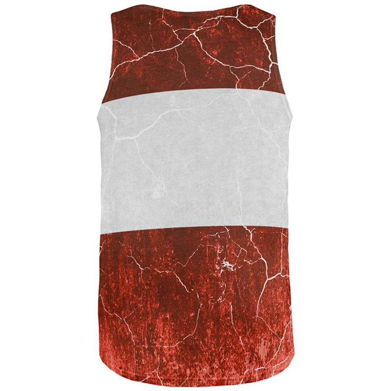 Austrian Flag Distressed Grunge All Over Mens Tank Top Men's Tank Tops Old Glory