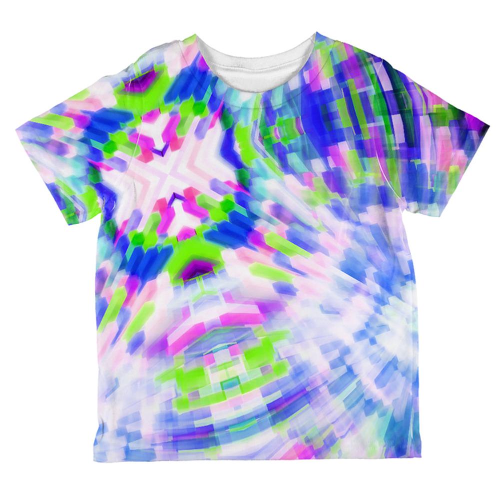 EDM DJ Retro Gamer Acid Trip All Over Toddler T Shirt Toddler T-Shirts Old Glory 2T Multi