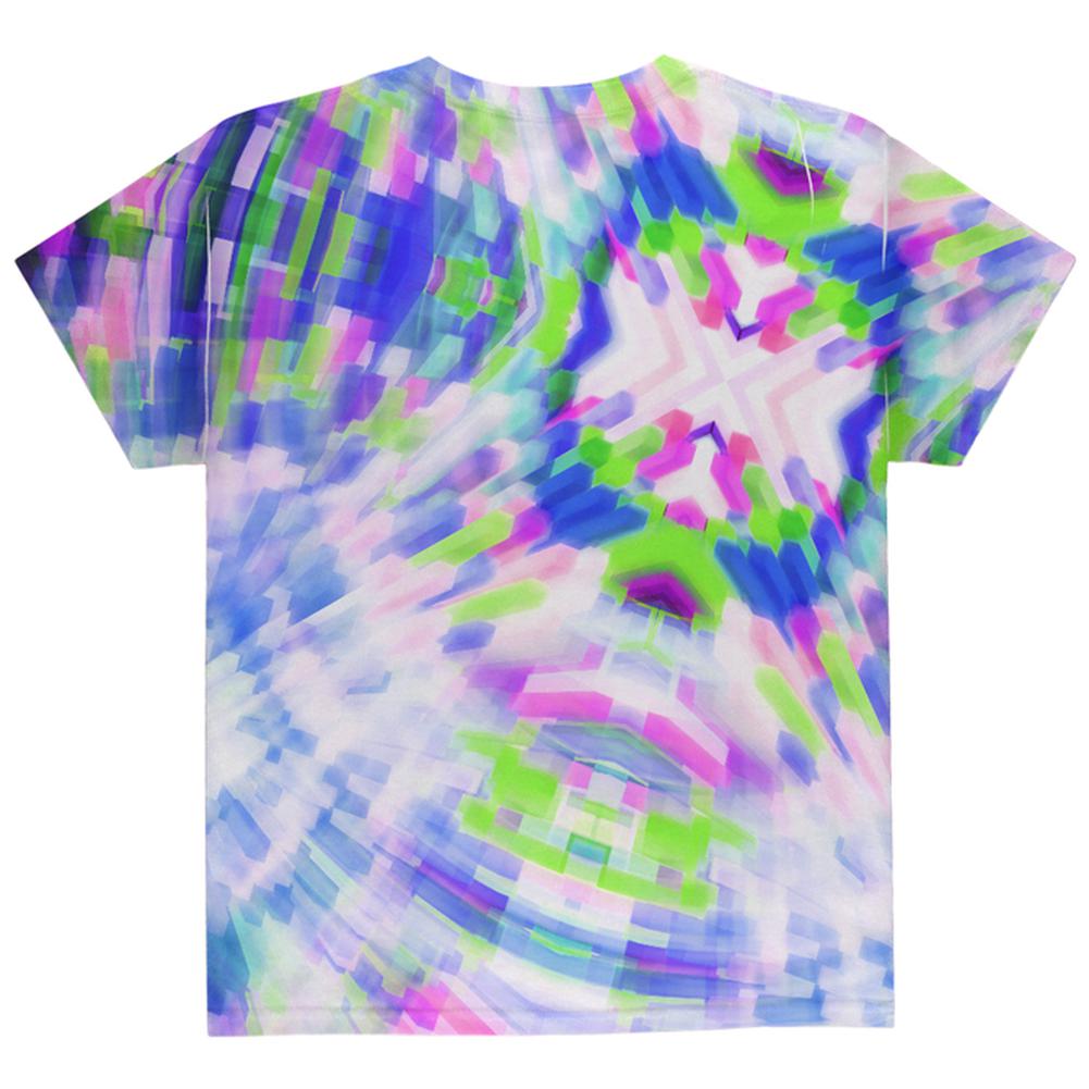 EDM DJ Retro Gamer Acid Trip All Over Youth T Shirt Youth T-Shirts Old Glory