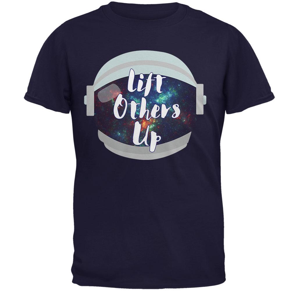 Anti-Bullying Astronaut Space Lift Others Up Mens T Shirt Men's T-Shirts Old Glory 2XL Navy