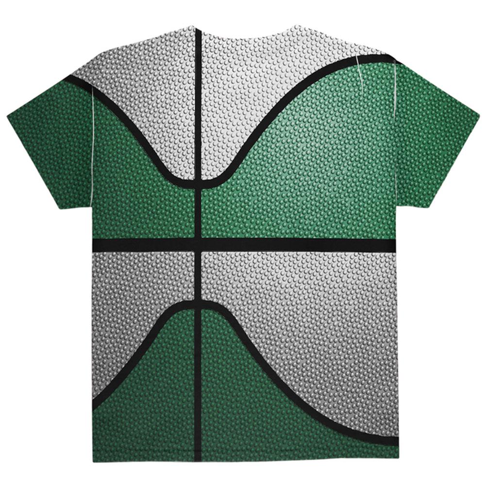 Championship Basketball Irish Green and White All Over Youth T Shirt Youth T-Shirts Old Glory