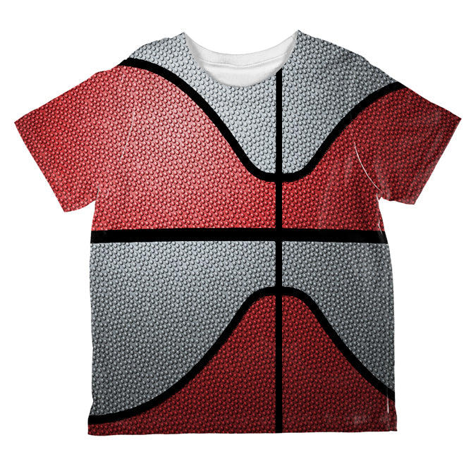 Championship Basketball Red and Silver All Over Toddler T Shirt Toddler T-Shirts global 2T Multi