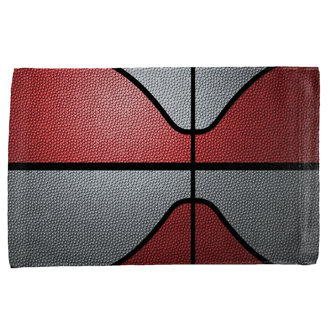 Championship Basketball Red and Silver All Over Sport Towel Sports Towels global OS Multi