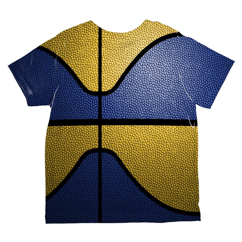 Championship Basketball Royal Blue and Yellow All Over Toddler T Shirt Toddler T-Shirts Old Glory