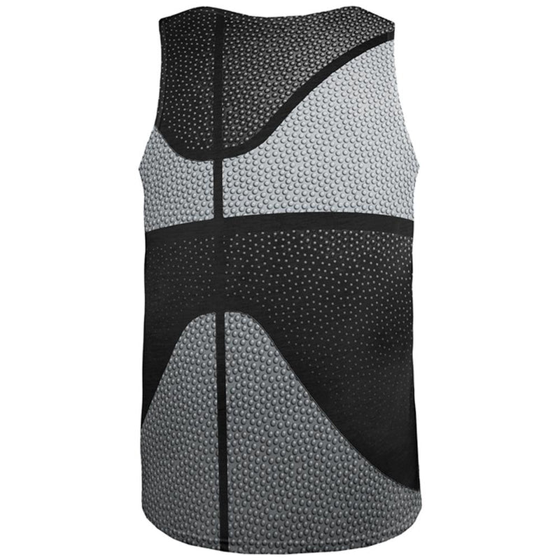 Championship Basketball Silver and Black All Over Mens Tank Top Men's Tank Tops Old Glory
