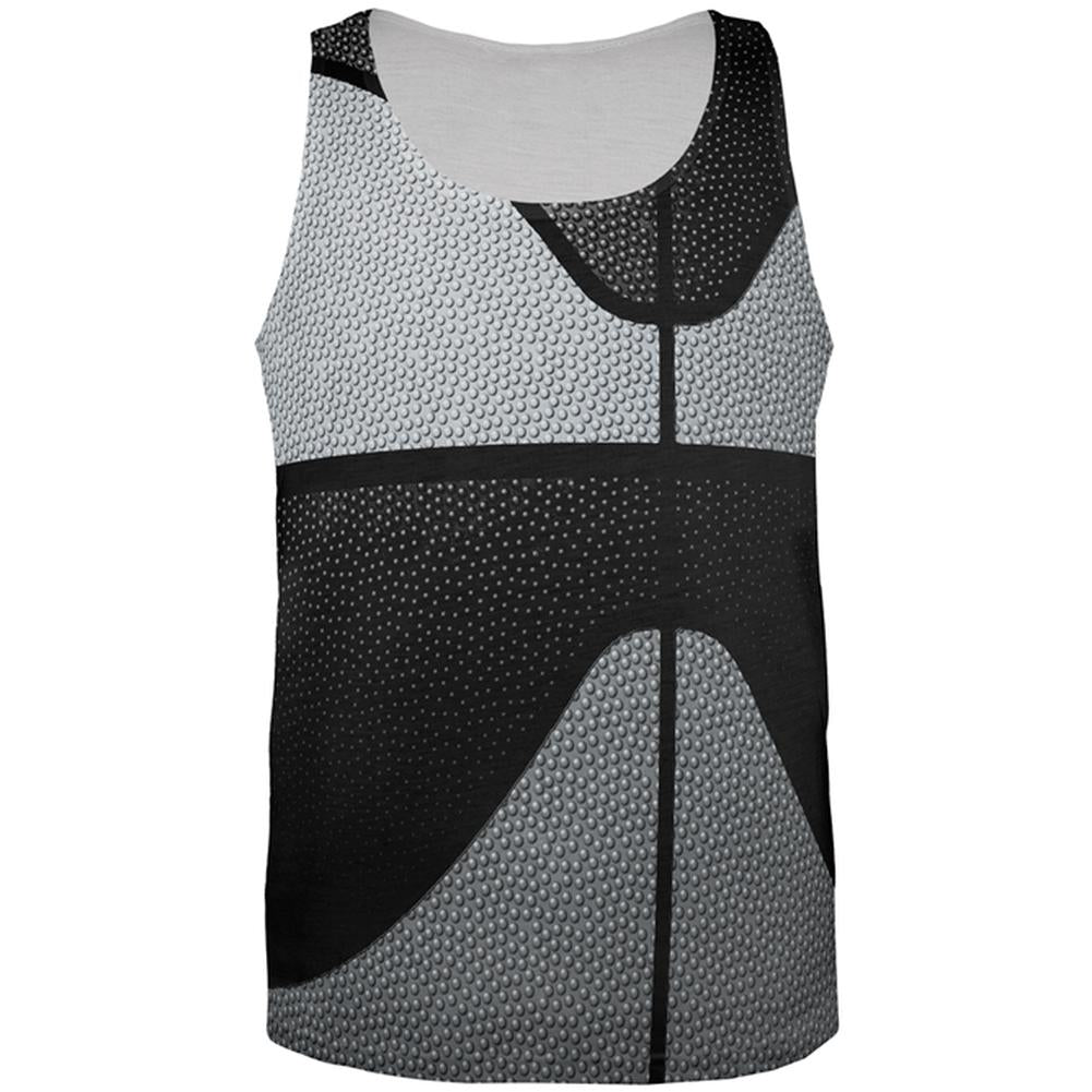 Championship Basketball Silver and Black All Over Mens Tank Top Men's Tank Tops Old Glory 2XL Multi