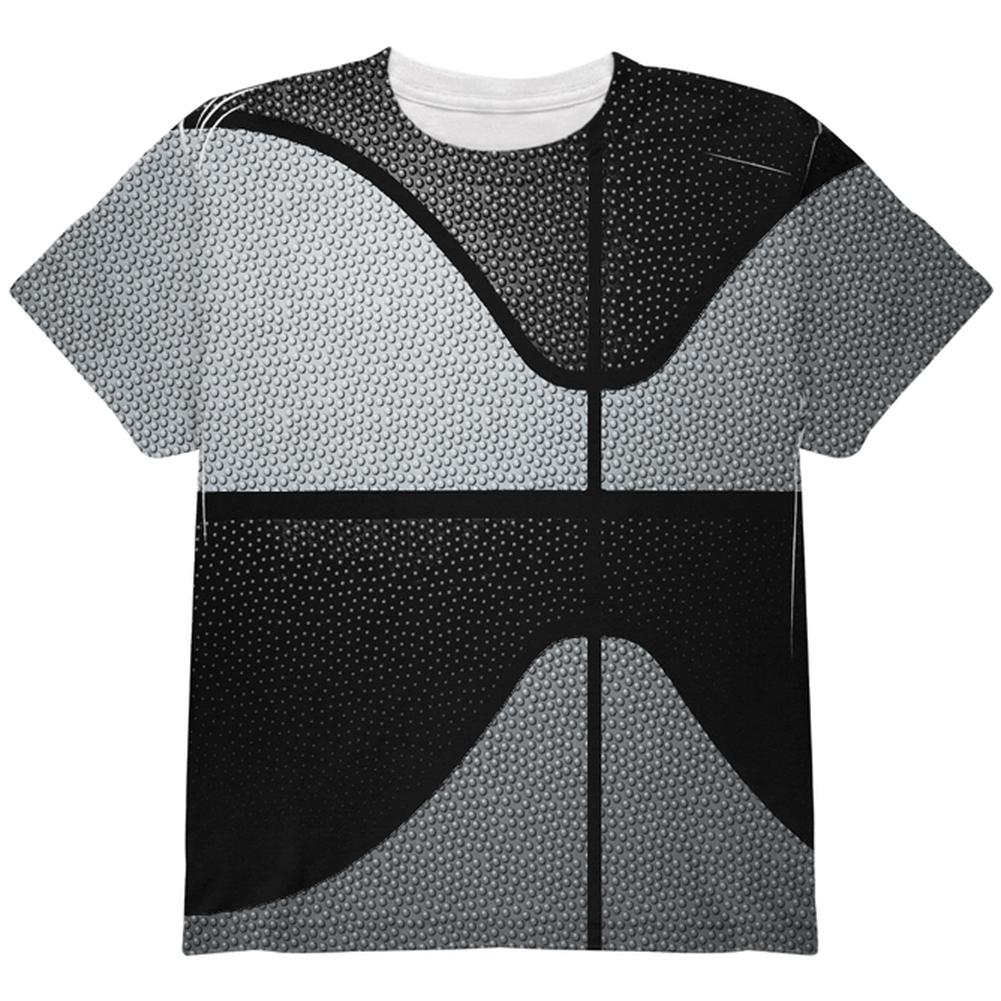 Championship Basketball Silver and Black All Over Youth T Shirt Youth T-Shirts Old Glory LG Multi