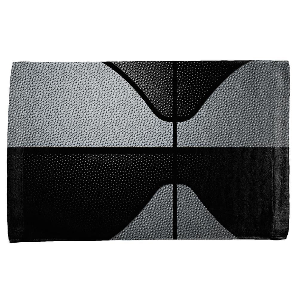 Championship Basketball Silver and Black All Over Sport Towel Sports Towels Old Glory OS Multi