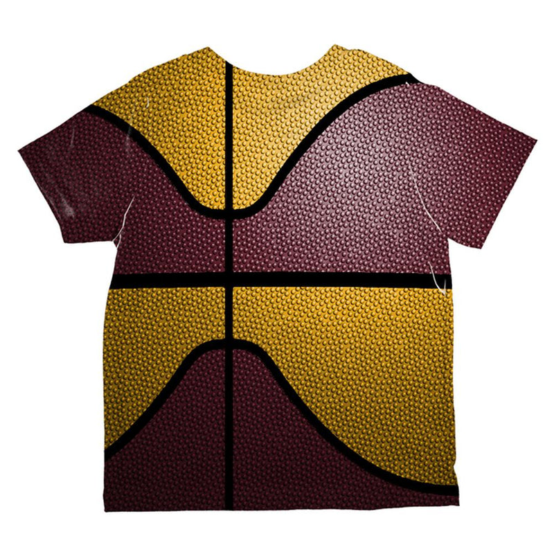 Championship Basketball Maroon and Gold All Over Toddler T Shirt Toddler T-Shirts Old Glory