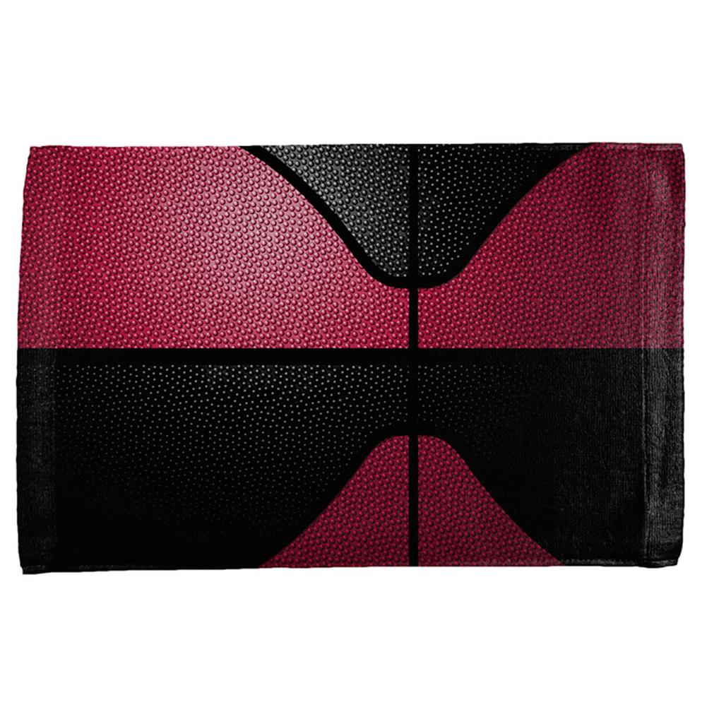 Championship Basketball Red and Black All Over Sport Towel Sports Towels Old Glory OS Multi