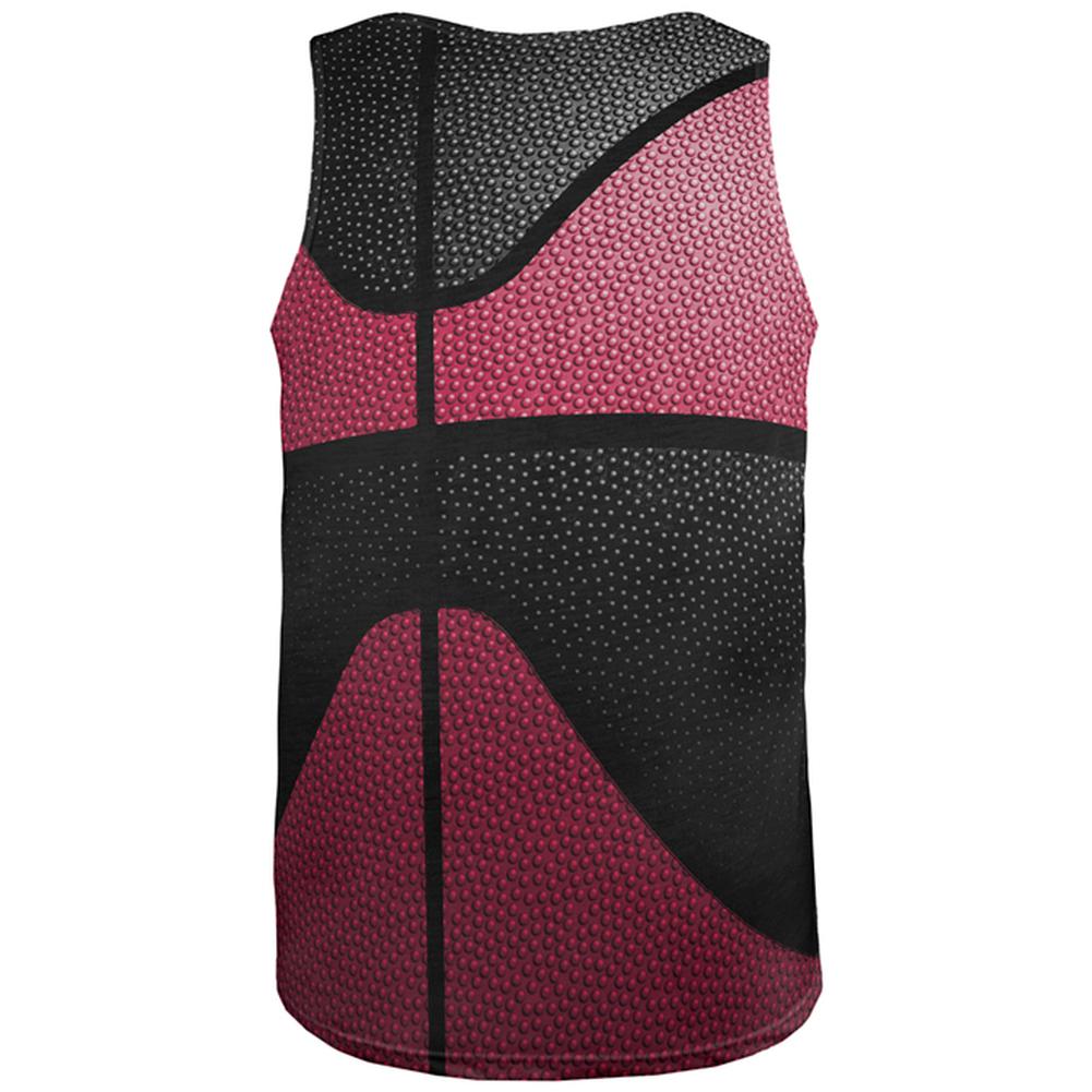 Championship Basketball Red and Black All Over Mens Tank Top Men's Tank Tops Old Glory