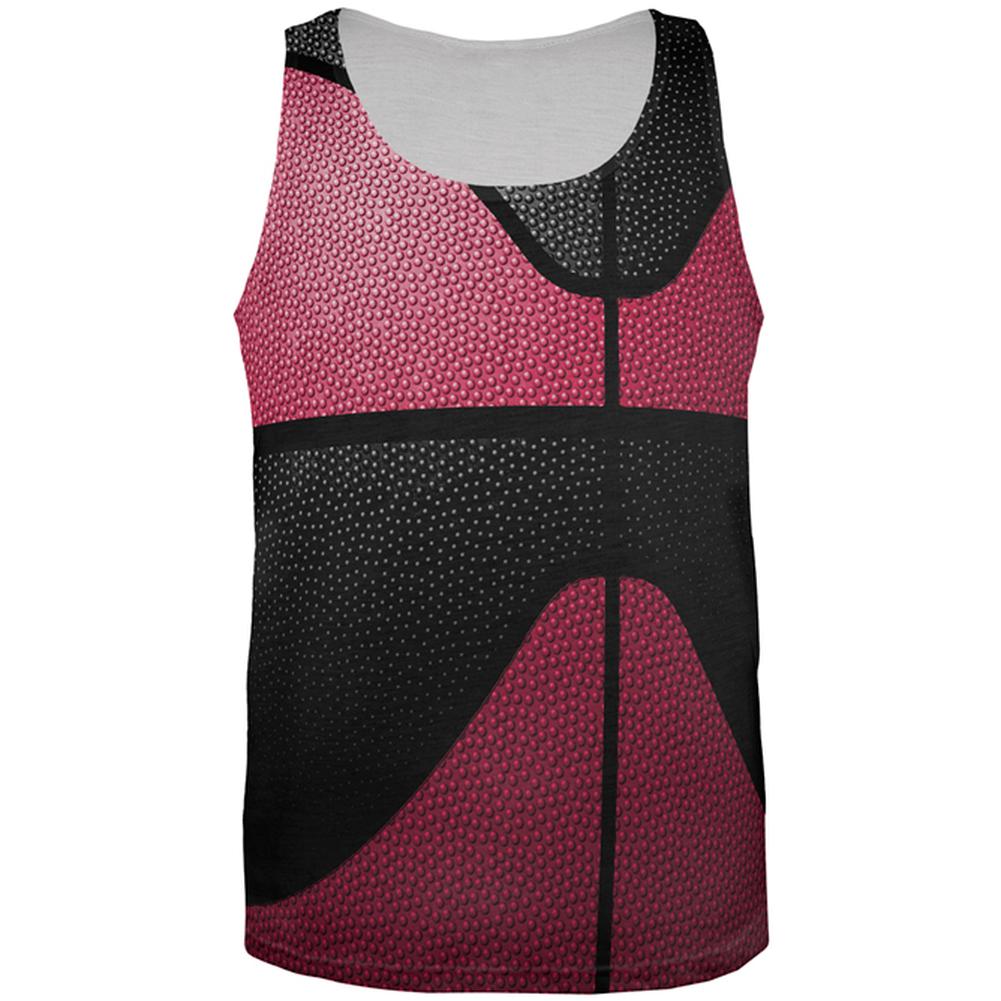 Championship Basketball Red and Black All Over Mens Tank Top Men's Tank Tops Old Glory 2XL Multi