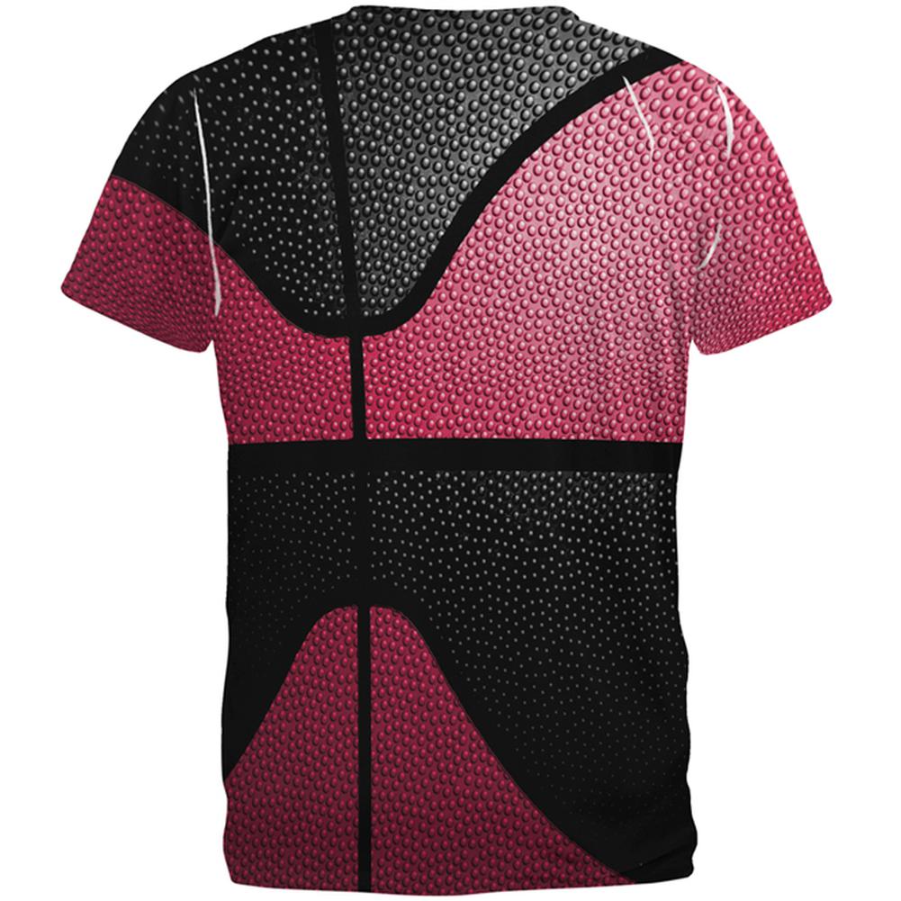 Championship Basketball Red and Black All Over Mens T Shirt Men's T-Shirts Old Glory