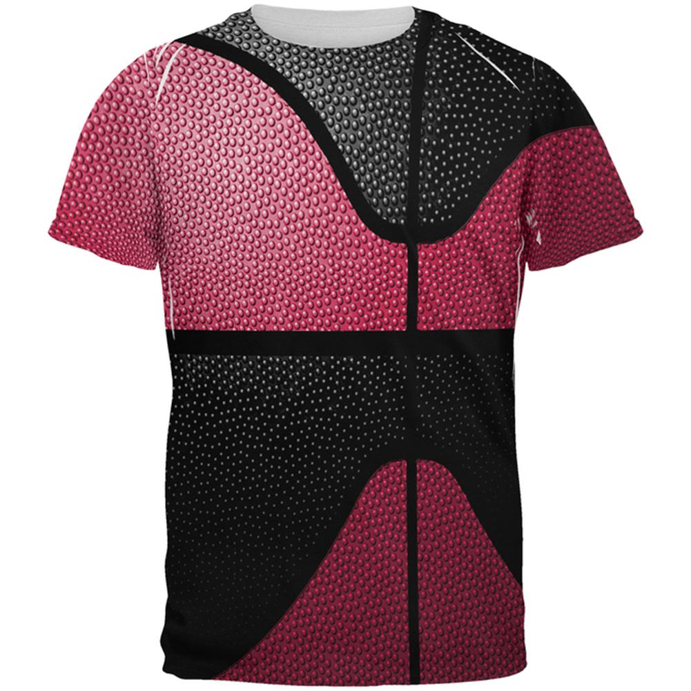 Championship Basketball Red and Black All Over Mens T Shirt Men's T-Shirts Old Glory 2XL Multi