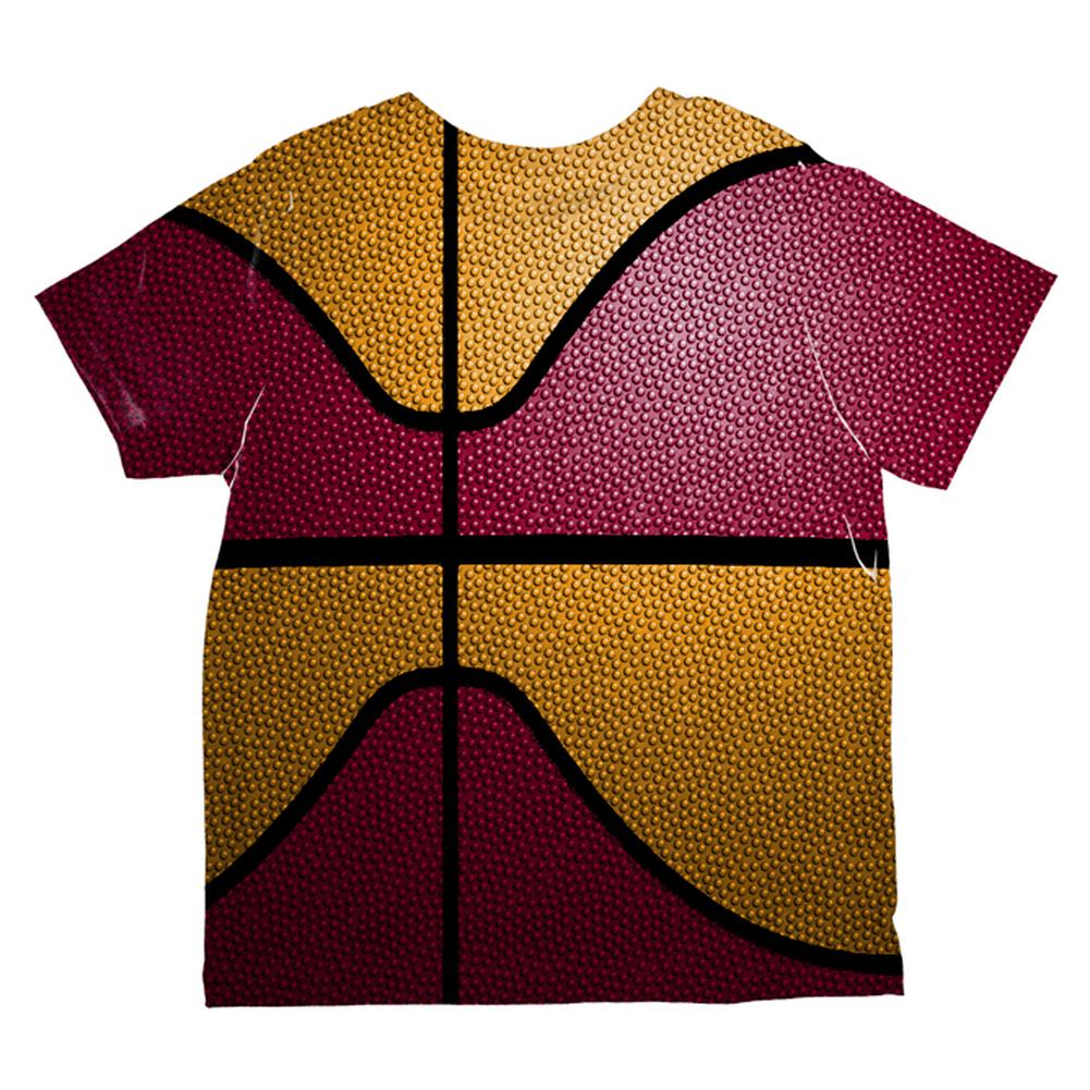 Championship Basketball Red and Yellow All Over Toddler T Shirt Toddler T-Shirts Old Glory