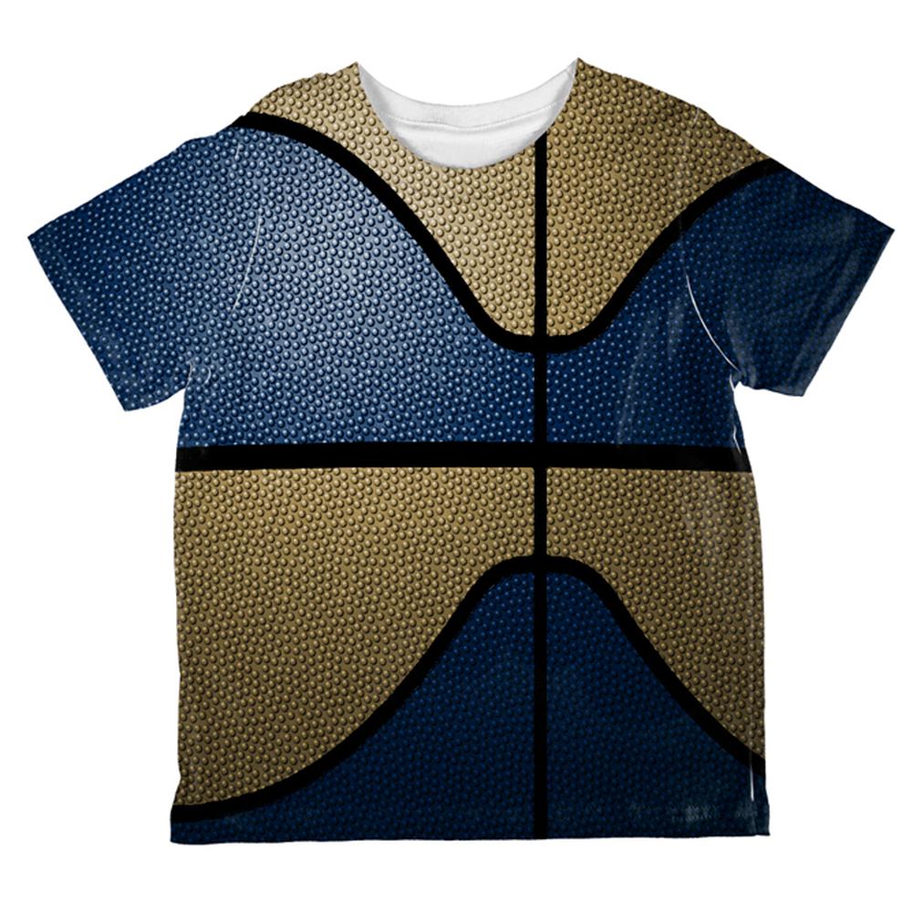 Championship Basketball Dark Blue and Gold All Over Toddler T Shirt Toddler T-Shirts Old Glory 2T Multi