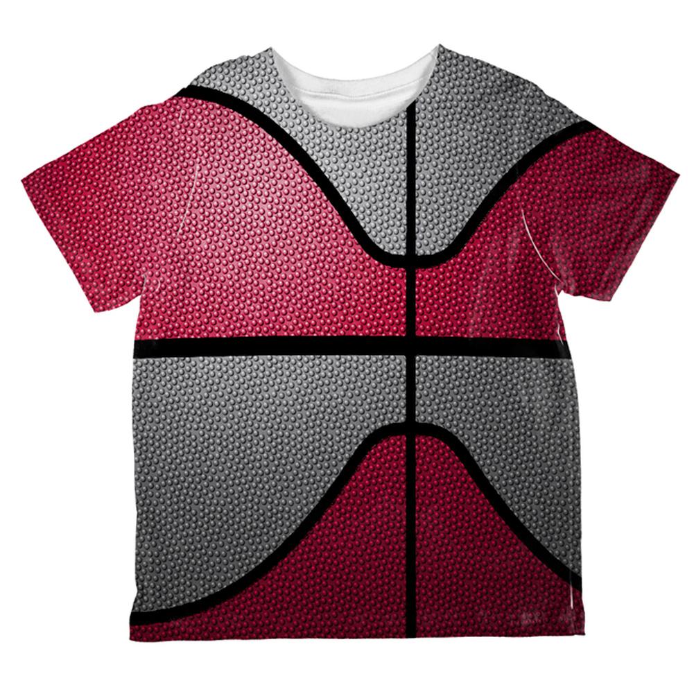 Championship Basketball Red and Silver All Over Toddler T Shirt Toddler T-Shirts global 6T Multi