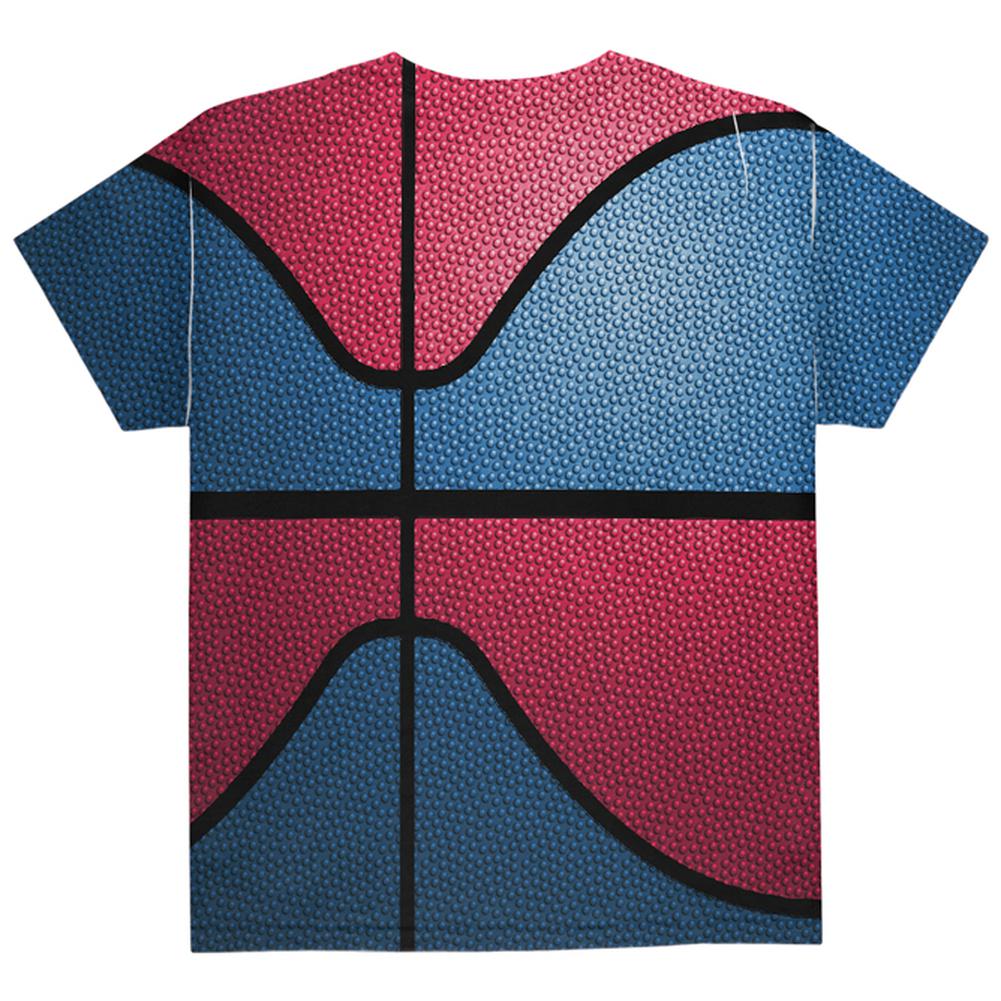 Championship Basketball Blue and Red All Over Youth T Shirt Youth T-Shirts Old Glory