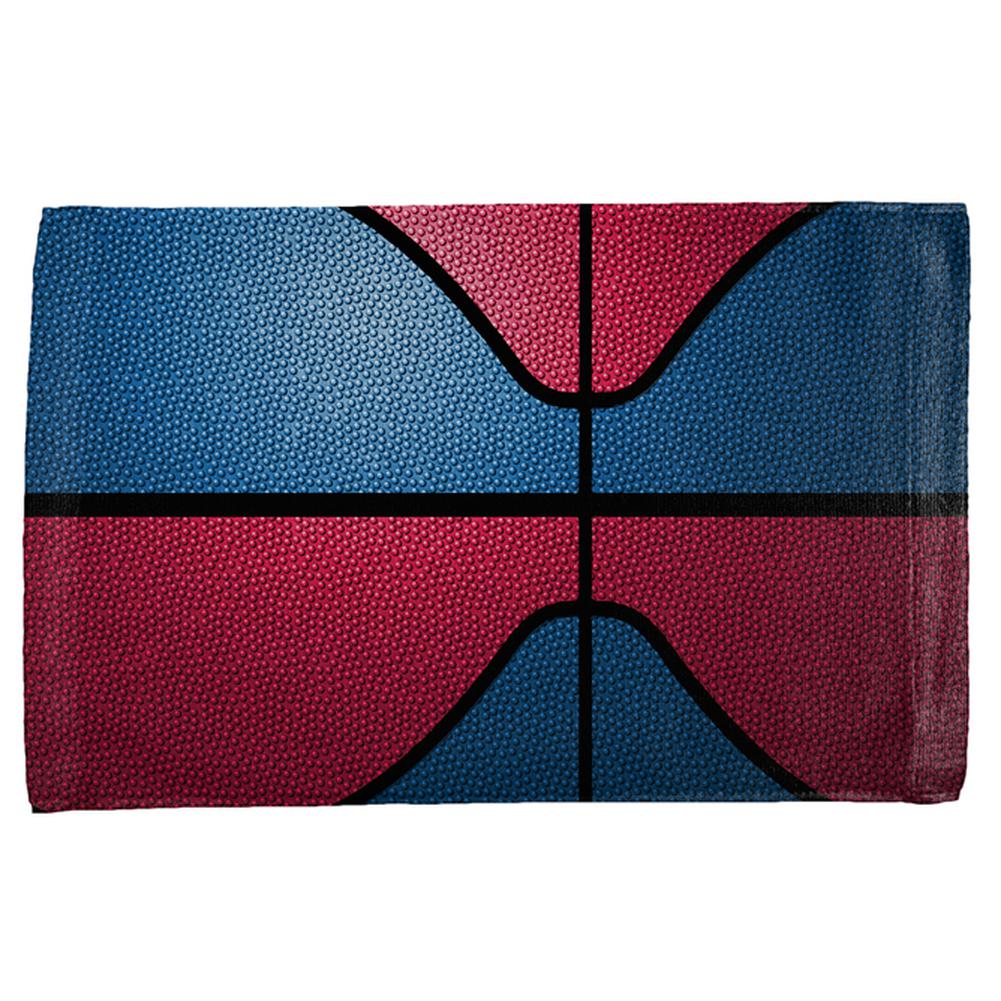 Championship Basketball Blue and Red All Over Sport Towel Hand Towel Old Glory OS Multi