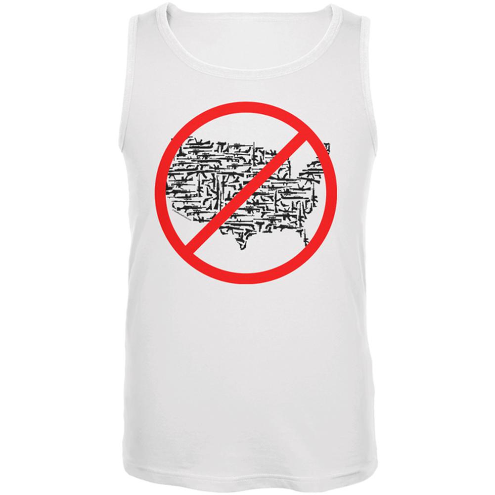 Gun Control in America Mens Tank Top Men's Tank Tops Old Glory 2XL White