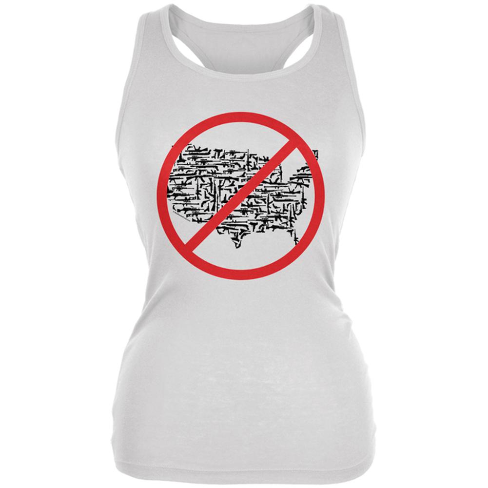 Gun Control in America Juniors Soft Tank Top Juniors Tank Tops Old Glory 2XL White