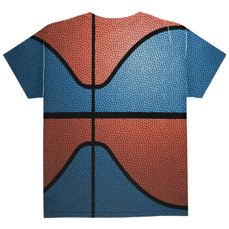 Championship Basketball Blue and Orange All Over Youth T Shirt Youth T-Shirts Old Glory