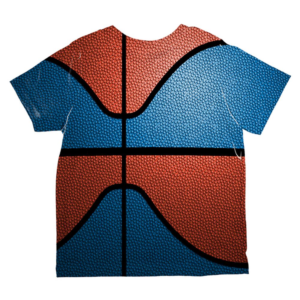 Championship Basketball Blue and Orange All Over Toddler T Shirt Toddler T-Shirts Old Glory