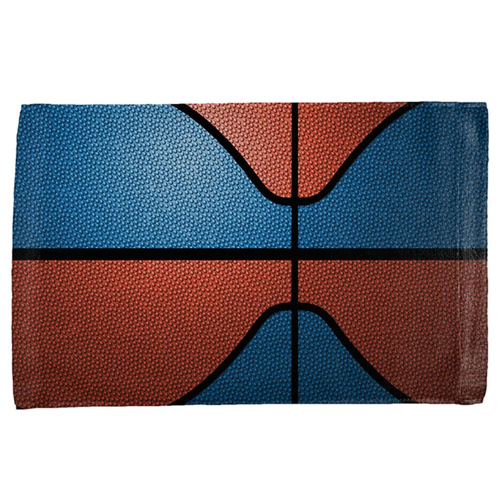 Championship Basketball Blue and Orange All Over Sport Towel Hand Towel Old Glory OS Multi